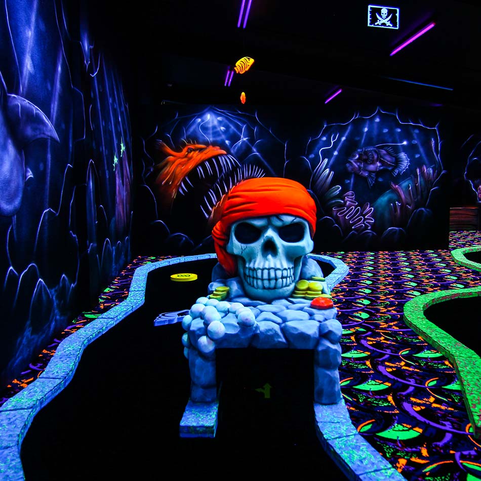 black light mini putt