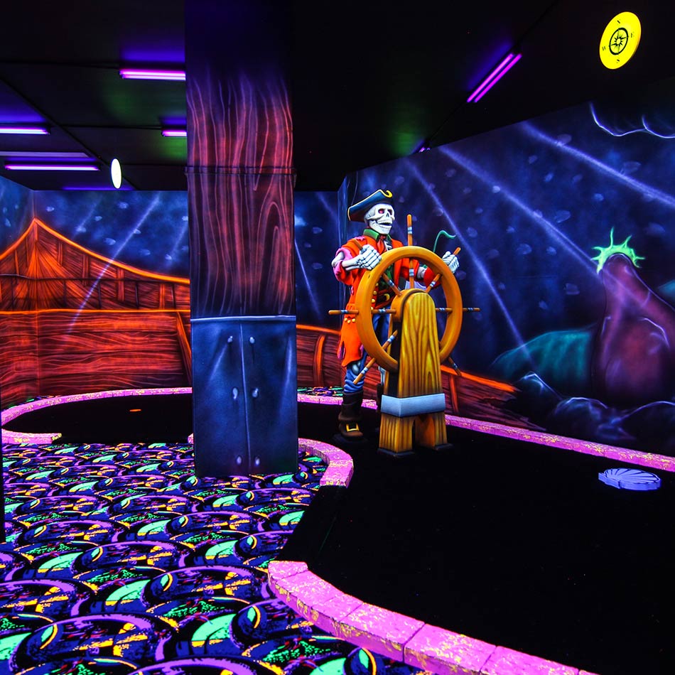 black light mini putt